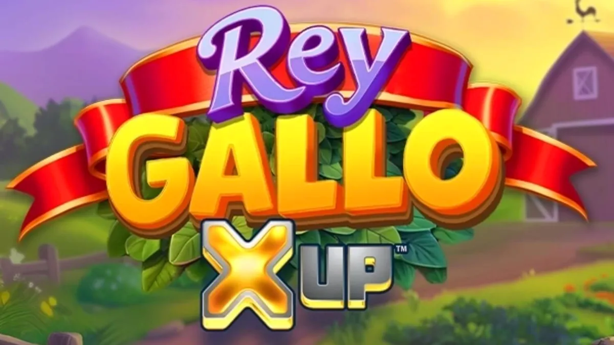 Interface do jogo Rey Gallo X UP com elementos de fazenda e multiplicadores
